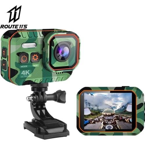 Anti-shake Motorcycle Action Camera 4K HD Helmet Camera Driving Record Car Remote Control Car Camera Recorder Ski WiFi Recorder