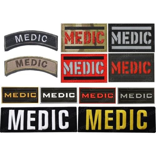 RUBBER 3D PVC MEDIC PARAMEDIC EMT EMS MED TACTICAL PATCH BLACK OPS PATCH RESCUE FIRST RESPONDER APPLIQUE BADGE PATCH