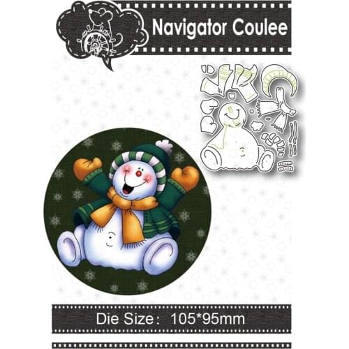 Christmas metal cutting die snowman doll graffiti scrapbook crafts stamp embossed paper card making new cutting die for 2021