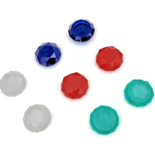 Thumb Grip Small PS5 Controller Diamond Cutting Analog Stick Cap Dustproof Portable Carrying Decor for DualSense