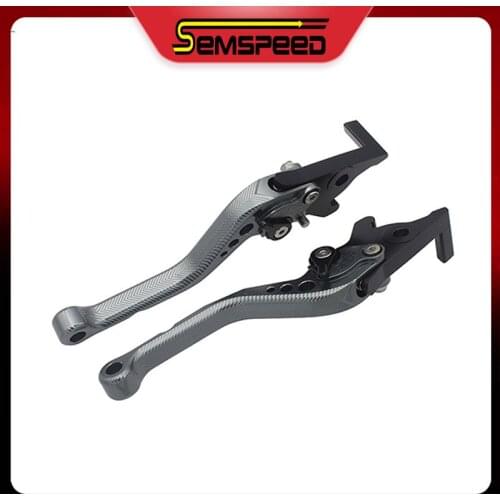 SEMSPEED Adjustable Short 3D Rhombus CNC Motorcycle Clutch and Brake Levers For Honda GROM/MSX125 MSX 125 2014-2020 Customized