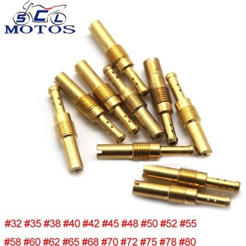 Sclmotos- 10pcs Motorcycle Carburetor Idle Jet Slow Pilot Jet Vice Injector Nozzle For Keihin KOSO OKO PE CVK FCR Carburetor