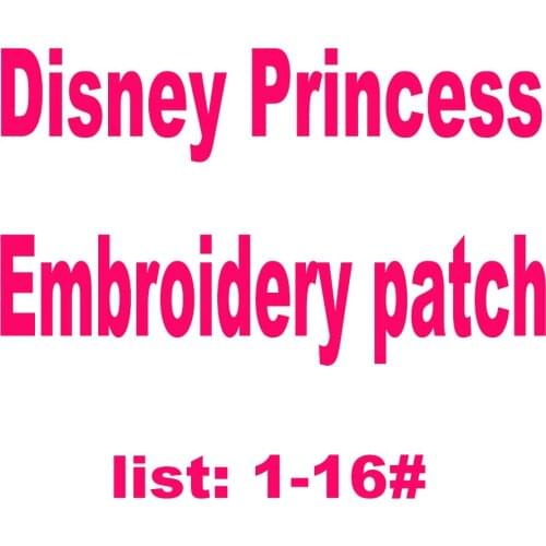 Sewing Patch Cartoon Princess Sticker Heat transfer Snow White Mermaid Patch