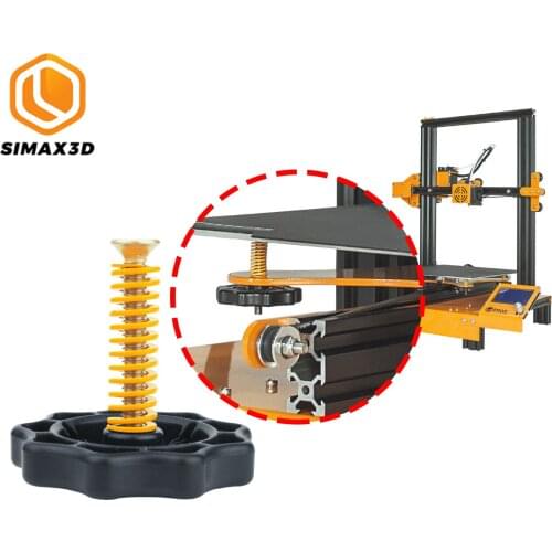 SIMAX3D Heated Bed Spring Leveling Kit Adjustment Nut+Springs+ Screw Heatbed Kit for CR-10 Ender 3 MK3 hotbed 3D Printer Parts