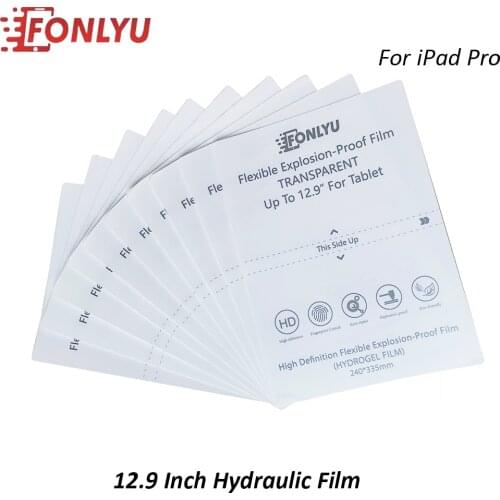10pcs/lot 12.9 Inch Fonlyu HD Hydraulic Flexible Film For iPad Pro Protection Front Membrane Sheet Film Cutting Machine Plotter