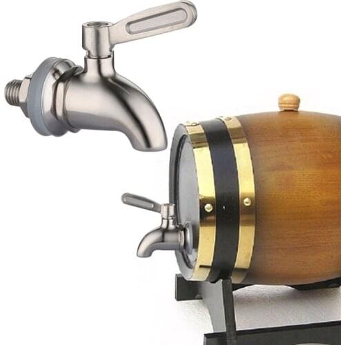 12mm 16mm Beverage Wine Barrel Faucet Drink Dispenser Tap Spigot Water Stainless Steel Coffee Juice Taps Silver Faucet