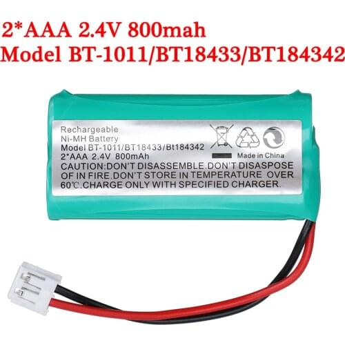 2/4/6/8/10PCS 2*AAA 2.4V 800mAh Ni-MH Cordless Phone Battery for Uniden BT-1011 BT-1018 BT1011 BT1018 BT8001 BT-694 CPH-515D