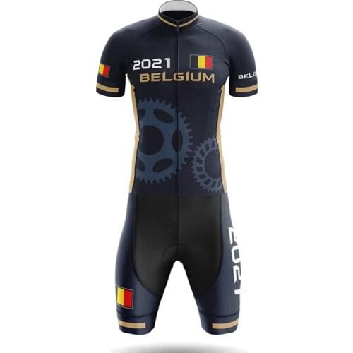 2020 laser cut Belgium cycling skinsuit bicycle jumpsuit one piece Triathlon suits mtb 20D gel completi ciclismo estivo uomo