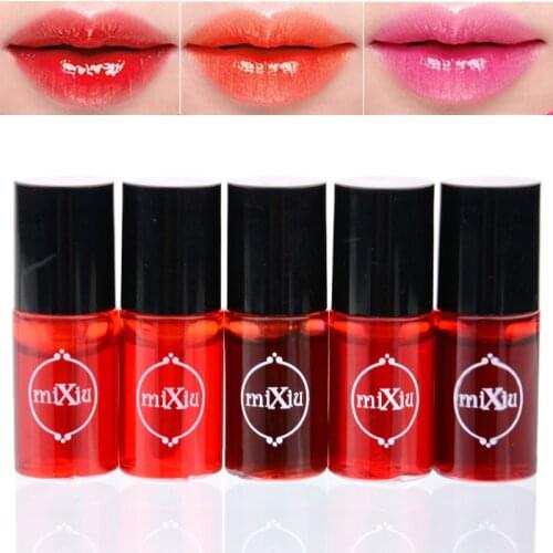 5 Colors Lip Gloss Waterproof Long Lasting Red Pink Lip Tint Stain Makeup Glitter Liquid Lipstick Lipgloss Korean