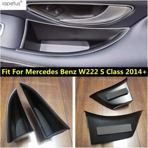 Car Organizer For Mercedes Benz W222 S Class 2014 - 2020 Door Handle Storage Box Container Holder Aray Plastic Auto Accessories
