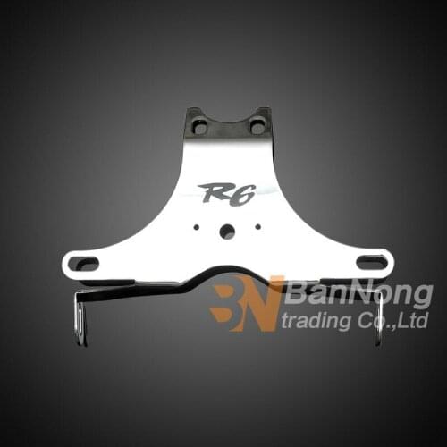 Free shipping motorcycle Chrome modified Fender Eliminator License Plate Holder Bracket For Yamaha YZF600 R6 2006-07-07-08-2009