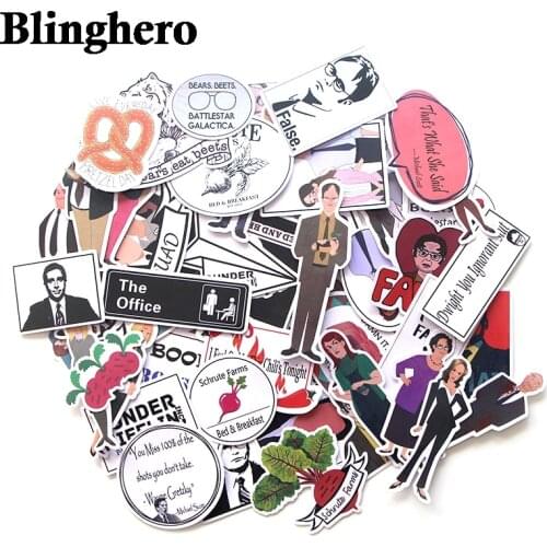 CA43 46PCS/SET The office Dwight Schrute diy 90s art print notebook cellphone laptop bike scrapbooking album decals sticker