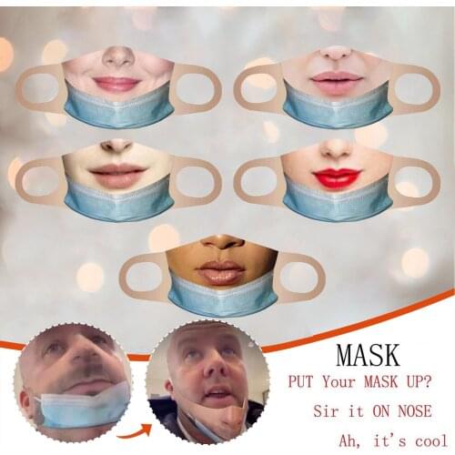 Creativity Fun Mascarillas Adults Face Masque Spoof Funny Fashion Mascarillas Adults Face Monder Scarf Halloween Cosplay MasK
