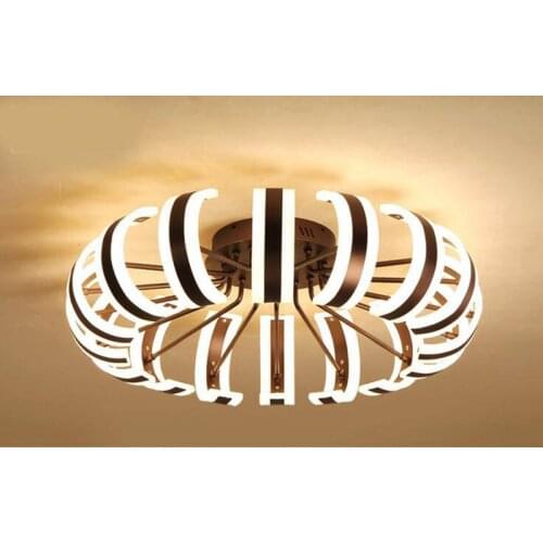 Living room round simple modern ceiling lamp Nordic creative personality light small apartment remote control led bedroom light