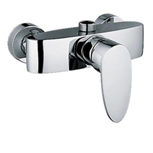 L16202 - Luxury Wall Mounted Chrome Finish Brass Material Hot & Cold Water Shower Faucet