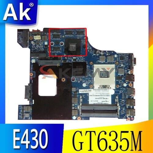 Laptop motherboard For LENOVO Thinkpad E430 E430C QILE1 LA-8131P SLJ8C GT635M Laptop motherboard PGA989 Mainboard
