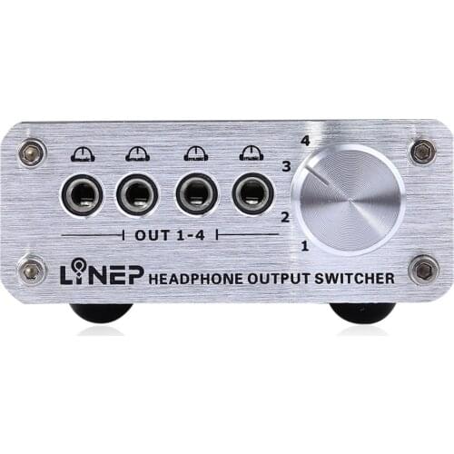 A985 4 Input 4 Output Audio Signal Switcher MP3 Headphone Multi-channel Switch 3.5MM Audio Signal