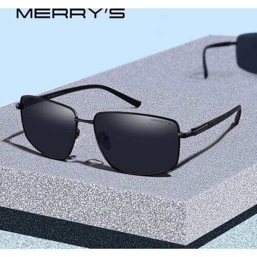 MERRYS DESIGN Men Classic Luxury Brand Sunglasses HD Polarized Sun glasses For Driving TR90 Legs UV400 Protection S8282