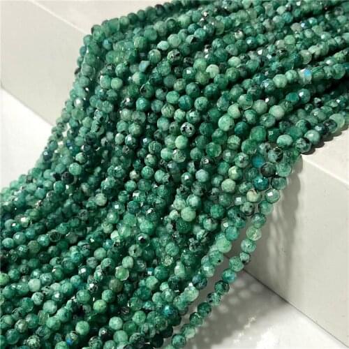 Small Faceted Natural Green Labradorites 2/3 MM Bulk Lot Tiny Spacer Stand Bead For DIY Making Jewelry Earings Necklace Bracelet