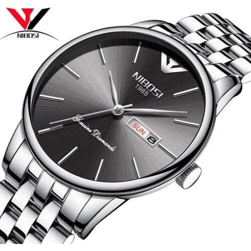 NIBOSI Heren Horloge Waterproof Classic Dress Men Watch Top Brand Luxury Famous Brand Watch Date And Week Man Clock 2018 New