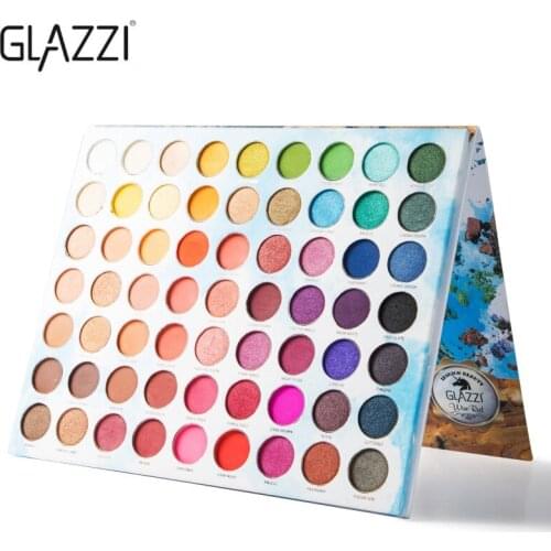 63 Color Eye Shadow Palette Colorful Long Lasting High Pigmented Matte Shimmer Glitter Eyeshadow Eye Makeup Pallete