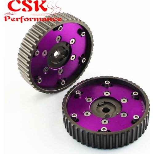 Adjustable CAM GEAR GEARS Pulley for BMW E21 E28 E30 E34 E36 318i ( 2pcs) Blue / Purple