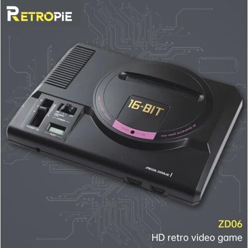 Retropie ZD-06 16-Bit MD Video Game Console HD/AV Output Dual Wireless Controller With 112 OR 150 Games Support original Card