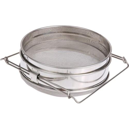 Stainless Steel Honey Filter Strainer Network Double-layer Screen Mesh Filter Beekeeping Tools Honey Tools