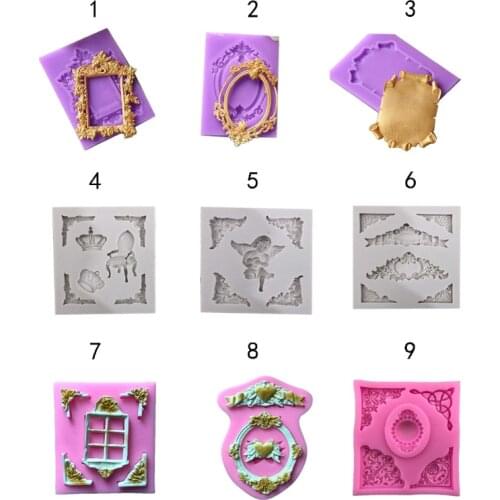 Chair and frame Pattern Style Silicone Cake Mold Fondant Cake Decorating Tool DIY Cookie Molds Baking Tool