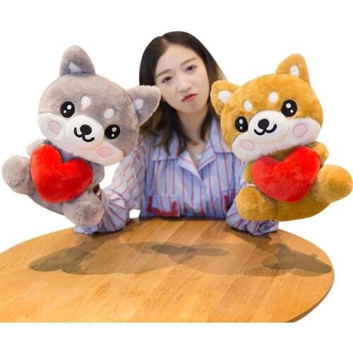 25cm/35cm/45cm Super Cute Husky/Shiba inu Plush Toy Stuffed Soft Simulation Dog Baby Sleeping Appease Doll Kids Birthday Gifts