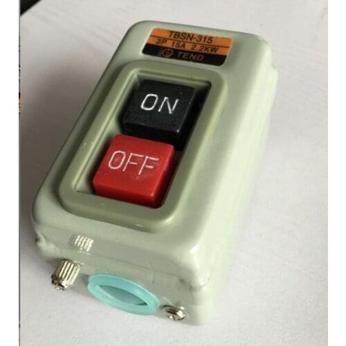 TBSN-315 power button switch control pressure push button switch 3P 15A 2.2KW