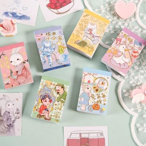 Japanese kawaii little bean memo pad stationery notepad stickers small world series notepad diary sticky notes school supplies