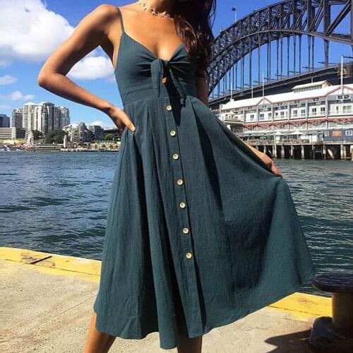 Yezw Summer Midi Dresses
