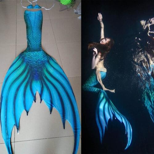 Customized Adult Kids Mermaid Tail Girls Women Swimwear Summer Beach Vacation Mermaid Tail With Monofin Swimming Cospaly Costume
