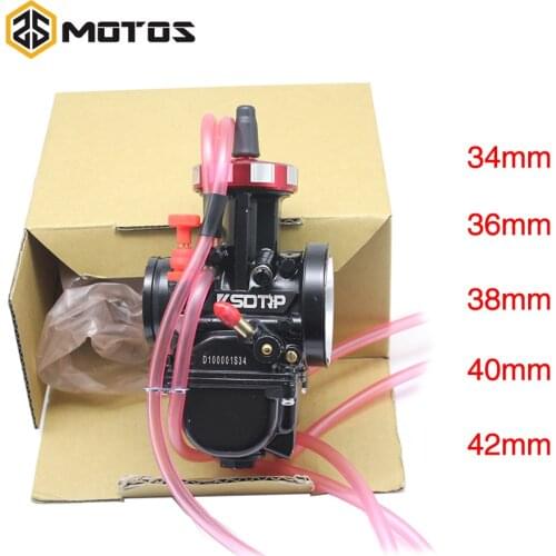 ZS MOTOS Motorcycle Universal PWK 33 34 35 36 38 40 42mm carburetor AIR ATTAQUANT Pour KEI CARBURATEUR POUR TRX250R CR250