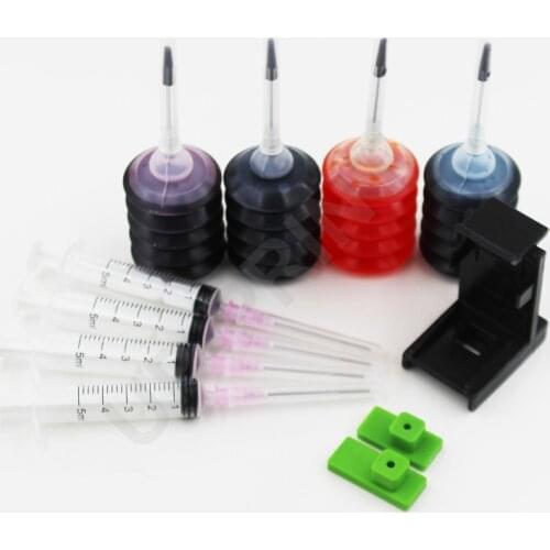 UP 1set Absorption Clamp Pumping refill tool kits + ink compatible for HP 305 305xl 2700 4100 Envy 6020 6030 642 printer