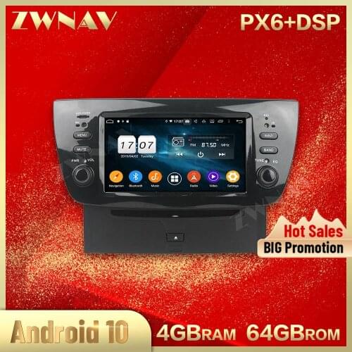 2 din PX6 Android 10.0 screen Car Multimedia player For Fiat DOBLO 2010-2014 audio radio stereo GPS navi head unit auto stereo