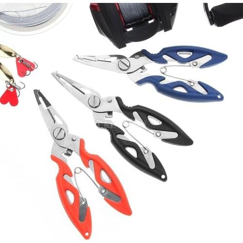 200Pcs/Lot New Fishing Plier Scissor Braid Line Lure Cutter Hook Remover Tackle Tool Cutting Fish Use Scissors Fishing Pliers
