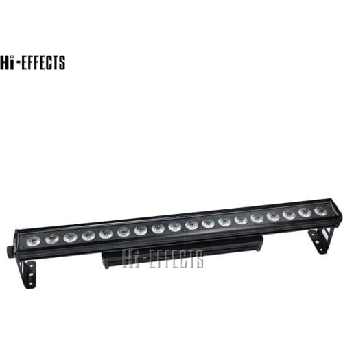 4pcs Waterproof 18x18w Wall Wash Light RGBWA+UV 6 in 1Led Light Wall Wash Lights Pixel Point Control LED For Beam Wash Strobe