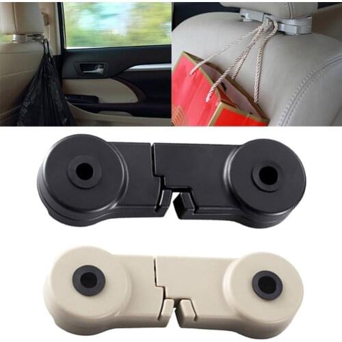 40%HOTUniversal Invisible Car Seat Headrest Mount Double Hook Sundries Bag Hanger