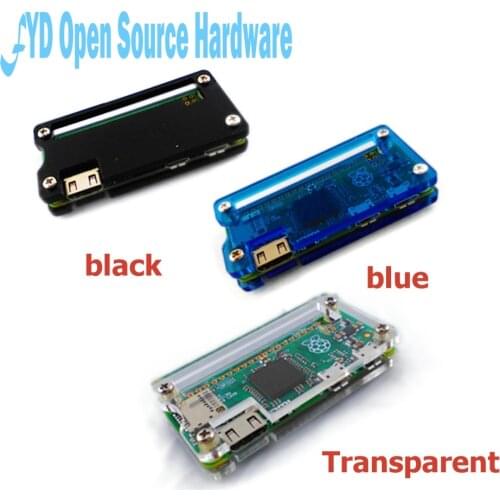 Raspberry Pi Zero Acrylic Case 3 Colors Box Shell Transparent Black Blue Acrylic Enclosure Clear Box for RPI Zero
