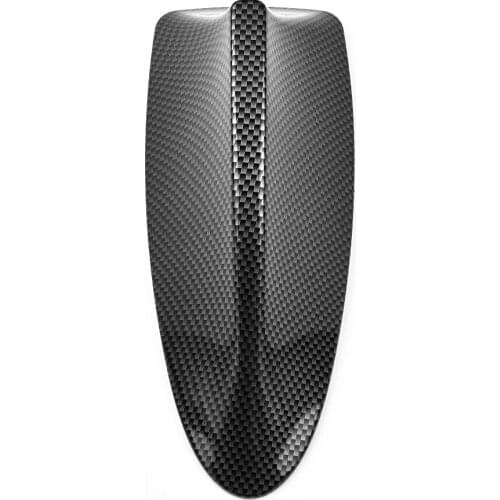 Car Radio Fin Carbon Fiber Universal Roof Antenna Radio FM/AM Decorate Aerial Antenna Car Styling For