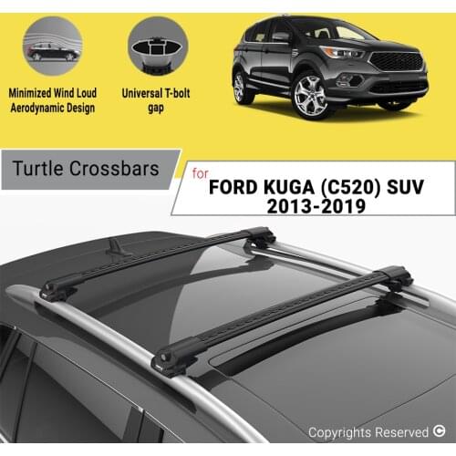 BARS FOR FORD KUGA (C520) SUV 2013-2019 ALUMINUM ALLOY SIDEBARS CAR ROOF RACK LUGGAGE CARRIER CROSSBAR