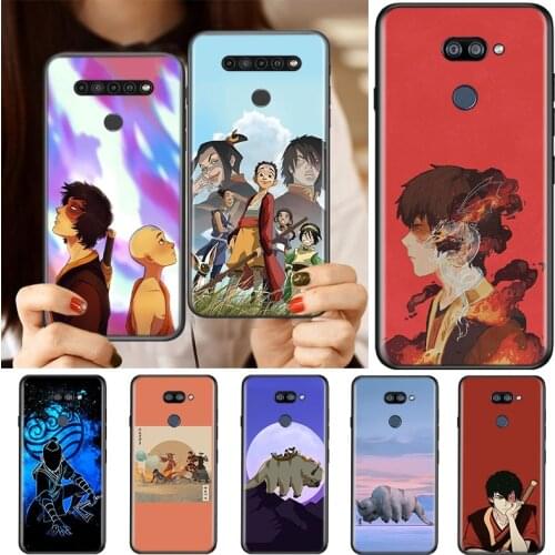Black Soft Avatar The Last Airbender For LG K92 K62 K52 K42 K31 K22 K71 K61 K51S K41S K30 K20 G8 G8S G8X Phone Case