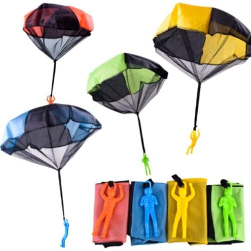 Hand Throwing Parachute Kids Outdoor Funny Toys Game Play Educational Toys for Children Fly Parachute Sport Toy