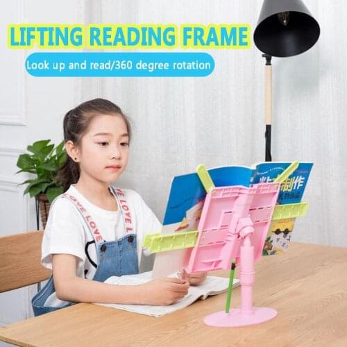 New Reading Book Holder Desk Book Stand For Children Eye Protector Bookends Correct Posture Anti-myopia Adjustable For Children