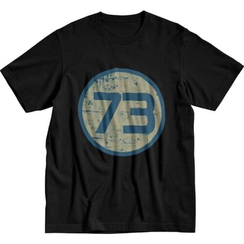The Big Bang Theory Tshirts Men Short Sleeve Summer T Shirt Classic 73 Sheldon Cooper Geek TBBT T-shirts Pure Cotton Tee Apparel