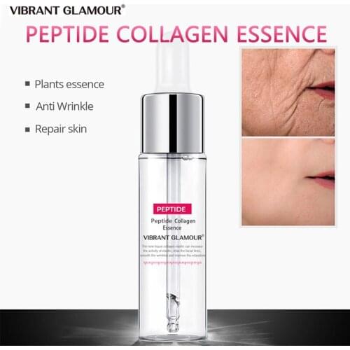 VIBRANT GLAMOUR Peptide Collagen Face Serum Anti-Aging Anti-Wrinkle Desalination Fine Line Moisturize Whitening Firming Essence