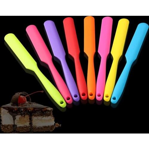 Pastry Tools Silicone Baking Tools Cake Scraper Chocolate Cream Scraper Long Shank Silicone Shovels E971