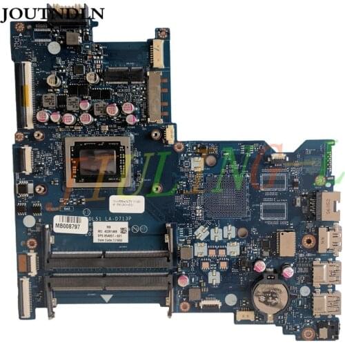 JOUTNDLN FOR HP Notebook 15-BA Series motherboard 854957-601 LA-D713P with FOR A10-9600P CPU